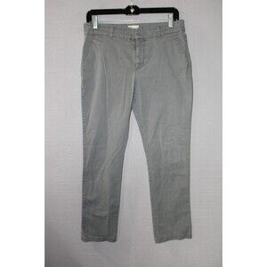 Khakis By Gap Womens Pants Size 2/26R Gray Stretch Straight Chino Leg Casual